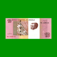 BILLETE DE ANGOLA 10 KWANZAS, PICK 151B, AÑO 2012, ESTADO SIN CIRCULAR.-