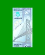 BILLETE DE LA FEDERACION DE AMERICA DEL NORTE 5 AMEROS, POLYMERO FANTASIA, AÑO 2011, ESTADO SIN CIRCULAR.-