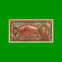 BILLETE DE BOLIVIA 20 BOLIVIANOS, PICK 131, AÑO 1928, ESTADO MUY BUENO+ .-