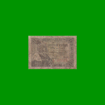 BILLETE DE ESPAÑA 1 PESETA, PICK 128, AÑO 1945, ESTADO BUENO.-