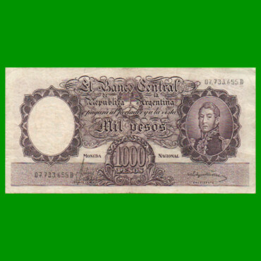 MONEDA NACIONAL $1.000,00, BOT 2164, AÑO 1967, ESTADO BUENO+ .-