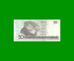 BILLETE DE BRASIL 50 CRUZADOS NOVOS, PICK 219a, AÑO 1989, ESTADO EXCELENTE.- - Imagen 2