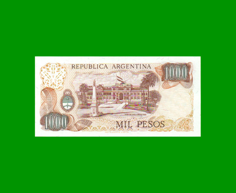 PESOS LEY 18.188 $1.000,00, BOT 2450c, AÑO 1980, ESTADO SIN CIRCULAR.- - Imagen 2