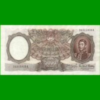 MONEDA NACIONAL $5.000,00, BOT 2174, AÑO 1964, ESTADO EXCELENTE- .-
