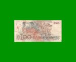 BILLETE DE BRASIL 100 CRUZADOS NOVOS, PICK 220b, AÑO 1989, ESTADO BUENO.- - Imagen 2