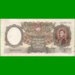 MONEDA NACIONAL $5.000,00, BOT 2176, AÑO 1965, ESTADO MUY BUENO+ .-