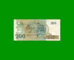 BILLETE DE BRASIL 200 CRUZADOS NOVOS, PICK 221, AÑO 1989, ESTADO MUY BUENO+ .- - Imagen 2