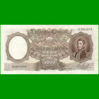 MONEDA NACIONAL $5.000,00, BOT 2181, AÑO 1967, ESTADO EXCELENTE- .-