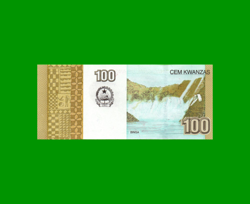 BILLETE DE ANGOLA 100 KWANZAS, PICK 153, AÑO 2012, ESTADO SIN CIRCULAR.- - Imagen 2