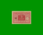 BILLETE DE ALEMANIA 2 MARCOS, PICK 59, AÑO 1920, ESTADO SIN CIRCULAR.-