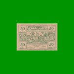 BILLETE DE AUSTRIA NOTGELD CIUDAD DE GNEIXENDORF 50 HELLER, ESTADO EXCELENTE+ .-