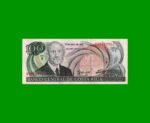 BILLETE DE COSTA RICA 100 COLONES, PICK 258, AÑO 1992, ESTADO SIN CIRCULAR.-