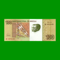 BILLETE DE ANGOLA 100 KWANZAS, PICK 153, AÑO 2012, ESTADO SIN CIRCULAR.-