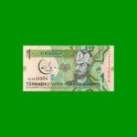 BILLETE DE TURKMENISTAN 1 MANAT, CONMEMORATIVO, PICK 36, AÑO 2017, ESTADO SIN CIRCULAR.-