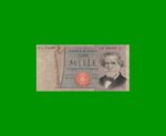 BILLETE DE ITALIA 1.000 LIRAS, PICK 101g, AÑO 1980, ESTADO MUY BUENO- .-