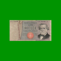 BILLETE DE ITALIA 1.000 LIRAS, PICK 101g, AÑO 1980, ESTADO MUY BUENO- .-