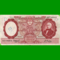 MONEDA NACIONAL $10.000,00, BOT 2186, AÑO 1962, ESTADO MUY BUENO- .-