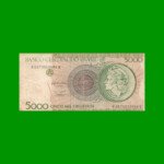 BILLETE DE BRASIL 5.000 CRUZEIROS, PICK 227, AÑO 1990, ESTADO BUENO.-