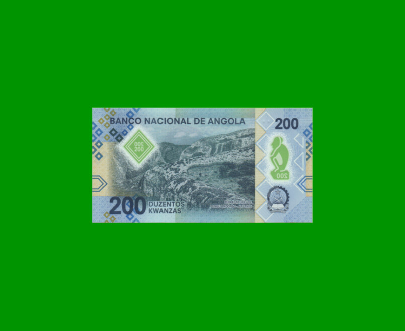 BILLETE DE ANGOLA 200 KWANZAS, POLYMERO, PICK 160, AÑO 2020, ESTADO SIN CIRCULAR.- - Imagen 2