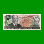 BILLETE DE COSTA RICA 100 COLONES, PICK 261, AÑO 1993, ESTADO EXCELENTE+ .-