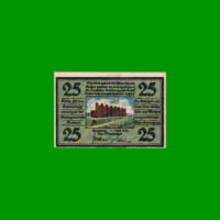 BILLETE DE ALEMANIA NOTGELD CIUDAD DE HALTERN 25 CENTAVOS, M. M. 514.1, ESTADO SIN CIRCULAR.-