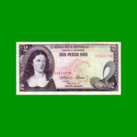 BILLETE DE COLOMBIA $ 2,00, PICK 413b, AÑO 1976, ESTADO EXCELENTE.-