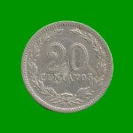 MONEDA DE ARGENTINA, M$N 2DA CIRCULACION, 0,20 CTVOS, AÑO 1923, ESTADO USADA.-