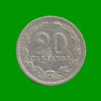 MONEDA DE ARGENTINA, M$N 2DA CIRCULACION, 0,20 CTVOS, AÑO 1923, ESTADO USADA.-