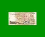 BILLETE DE BRASIL 1.000 CRUZEIROS, PICK 231a, AÑO 1990, ESTADO MUY BUENO- .-