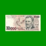 BILLETE DE BRASIL 10.000 CRUZEIROS, PICK 233b, AÑO 1992, ESTADO MUY BUENO.-