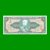 BILLETE DE BRASIL 2 CRUZEIROS, PICK 157b, AÑO 1956, ESTADO EXCELENTE+ .-