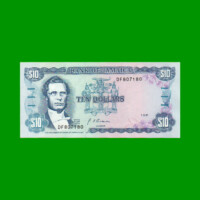 BILLETE DE JAMAICA 10 DOLARES, PICK 71d, ESTADO SIN CIRCULAR.-