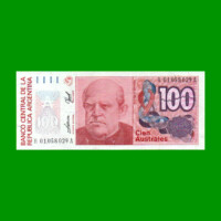 REPOSICION BILLETE DE 100 AUSTRALES, BOT 2848, ESTADO SIN CIRCULAR.-