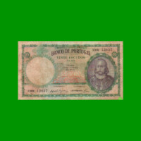 BILLETE DE PORTUGAL 20 ESCUDOS, PICK 153b, AÑO 1959 ESTADO BUENO.-