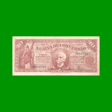 BILLETE DE BRASIL 10 MIL RIES, PICK 94, AÑO 1907, ESTADO MUY BUENO- .-