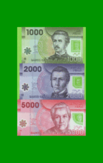 SERIE COMPLETA DE CHILE 5 BILLETES, PICK NEW, AÑOS VARIOS, ESTADO SIN CIRCULAR.- - Imagen 3