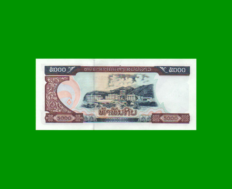 BILLETE DE LAOS 5.000 KIP, PICK 34b, AÑO 2003, ESTADO SIN CIRCULAR.- - Imagen 2