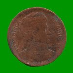 MONEDA DE CHILE 1 PESO,  AÑO 1949, ESTADO USADA.- - Imagen 2