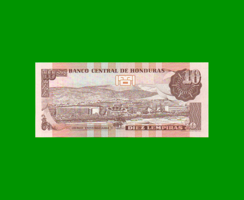 BILLETE DE HONDURAS 10 LEMPIRAS, PICK 86c, AÑO 2004, ESTADO SIN CIRCULAR.- - Imagen 2