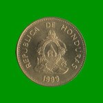 MONEDA DE HONDURAS 5 CENTAVOS, AÑO 1999, ESTADO NUEVA.- - Imagen 2