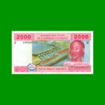 BILLETE DE AFRICA CENTRAL - CAMERUN 2.000 FRANCOS, PICK 208U, AÑO 2002, ESTADO EXCELENTE.-