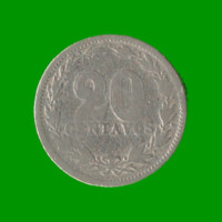 MONEDA DE ARGENTINA, M$N 2DA CIRCULACION, 0,20 CTVOS, AÑO 1906, ESTADO USADA.-