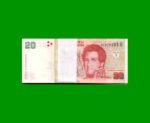 FAJO DE BILLETES PESOS CONVERTIBLES 2do DISEÑO $20,00, BOT 3530, PICK NEW, AÑO 2018, ESTADO SIN CIRCULAR.-