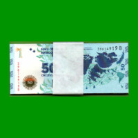 FAJO DE BILLETES PESOS 3er DISEÑO $50,00, BOT 4202, PICK NEW, AÑO 2015, ESTADO SIN CIRCULAR.-
