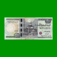 BILLETE DE EGIPTO 20 LIBRAS, PICK 74, AÑO 2016, ESTADO SIN CIRCULAR.-