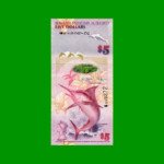 BILLETE DE BERMUDA 5 DOLARES, HIBRIDO, PICK 58, ESTADO SIN CIRCULAR.-