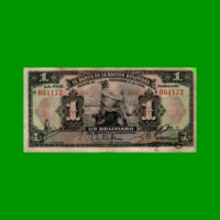 BILLETE DE BOLIVIA 1 BOLIVIANO, PICK 103a, AÑO 1911, ESTADO REGULAR.-