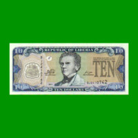 BILLETE DE LIBERIA 10 DOLARES, PICK 27f, AÑO 2011, ESTADO SIN CIRCULAR.-