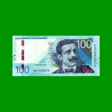 BILLETE DE PERU 100 SOLES, PICK NEW, AÑO 2019, ESTADO SIN CIRCULAR.-