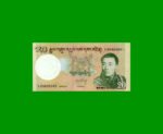 BILLETE DE BHUTAN 20 NGULTRUM, PICK 30b, ESTADO SIN CIRCULAR.-